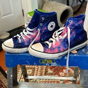 Converse Galaxy / Milky Way high tops - size US 6 - used